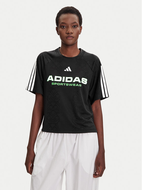 adidas adidas Футболка Tiro x Common Goal Jacquard JL9212 Чорний Loose Fit