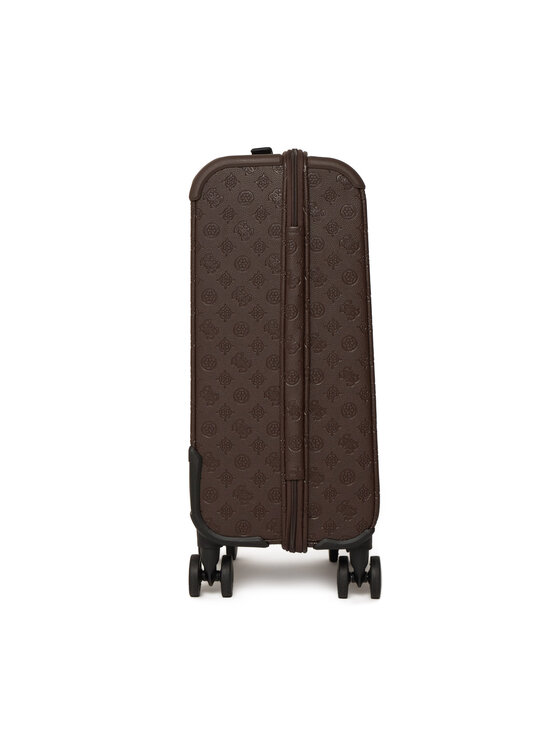 Guess Самолетен куфар за ръчен багаж Guess Lenwood Travel TWDP21 02983 Тъмнокафяв