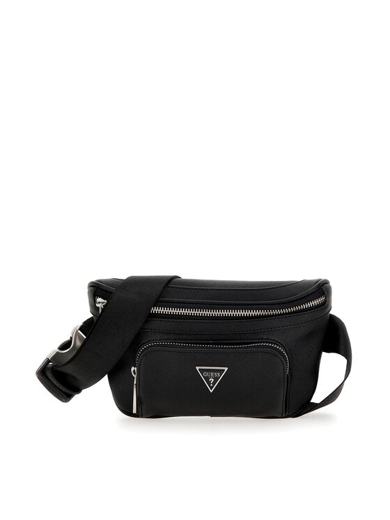 Guess Сумка на пояс﻿ Guess Certosa Saffiano Smart Mini Bags HMECSA P3332 Чорний