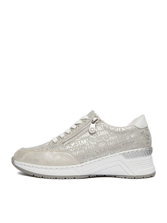 Rieker Sneakers Rieker N4316-90 Argintiu