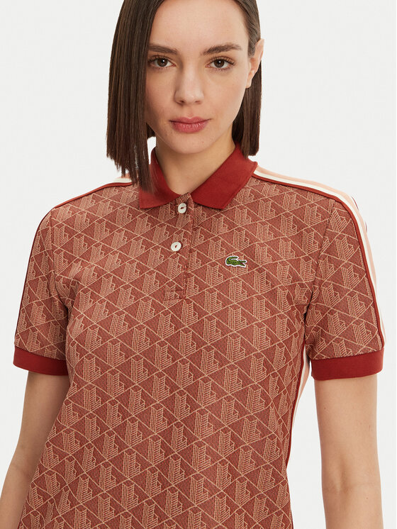 Lacoste Lacoste Polo marškinėliai DF3364 Ruda Slim Fit