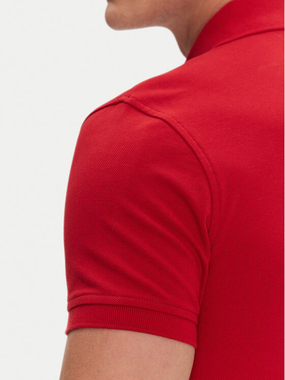 Tommy Hilfiger Tommy Hilfiger Polo majica 1985 MW0MW17771 Rdeča Slim Fit
