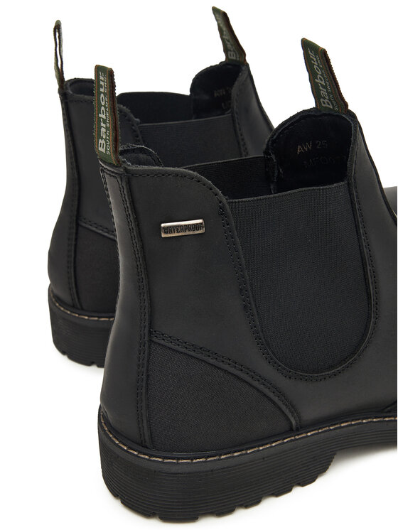 Barbour Kotníková obuv s elastickým prvkem Barbour Patton MFO0771BK12 Černá