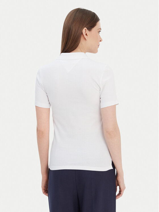 Tommy Hilfiger Tommy Hilfiger Polo 1985 WW0WW42047 Blanco Slim Fit
