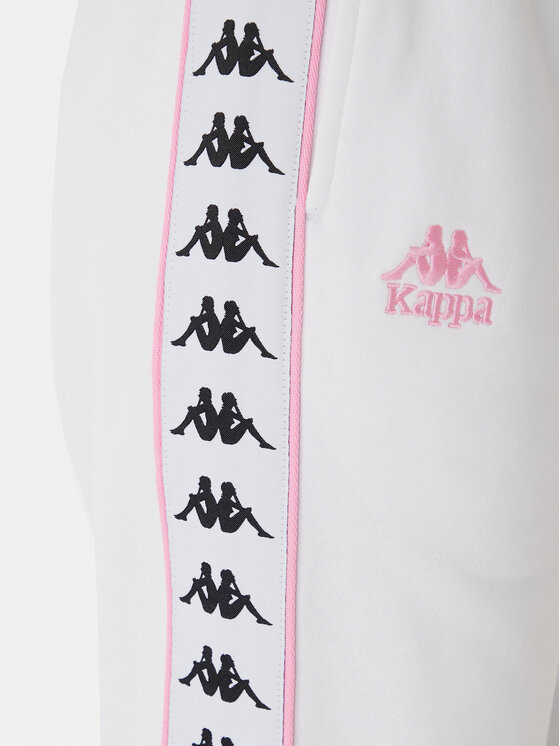 Kappa Kappa Donji dio trenerke Banda Adina 321Y8EW Bijela Regular Fit
