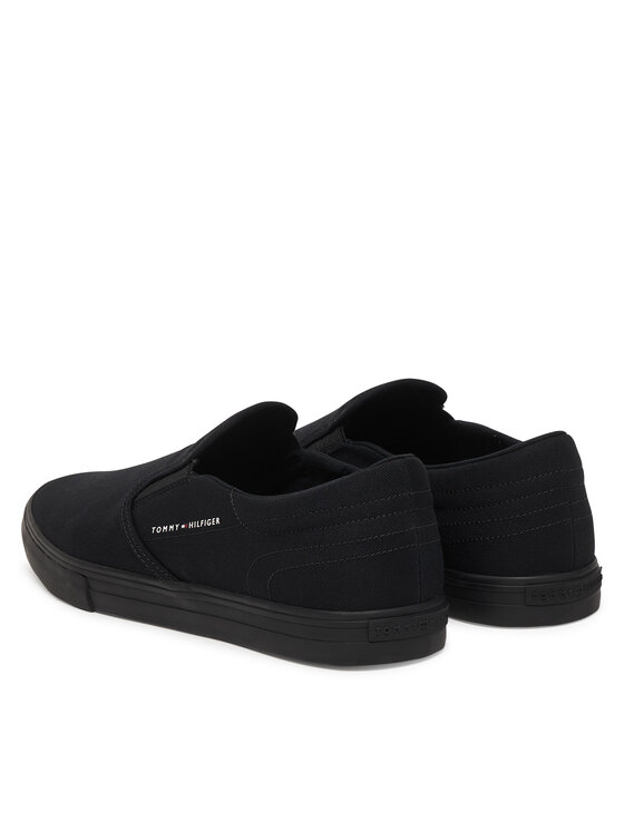 Tommy Hilfiger Tenisówki Tommy Hilfiger Vulc Core Slip On FM0FM05689 Czarny
