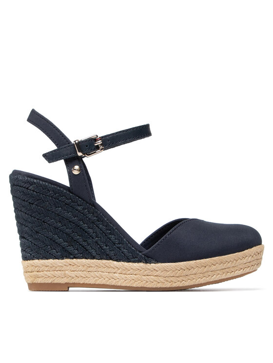 Tommy Hilfiger Alpargatas Tommy Hilfiger Basic Closed Toe High Wedge FW0FW04786 Azul marino