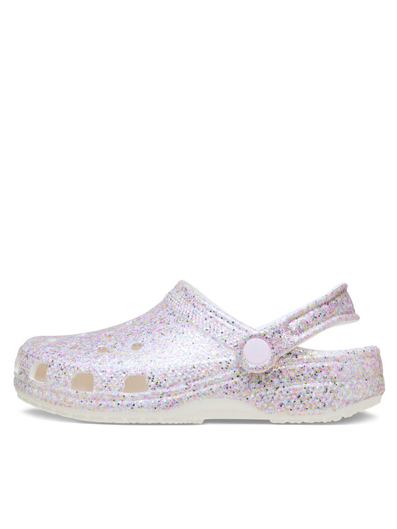 Crocs Шльопанці Crocs Classic Fantasy Glitter Clog K 212561 Білий