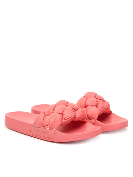 Tommy Jeans Чехли Tommy Jeans Tjw Braided Slides EN0EN02975 Розов