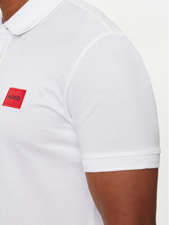HUGO Hugo Поло Dereso222 50466202 Білий Slim Fit