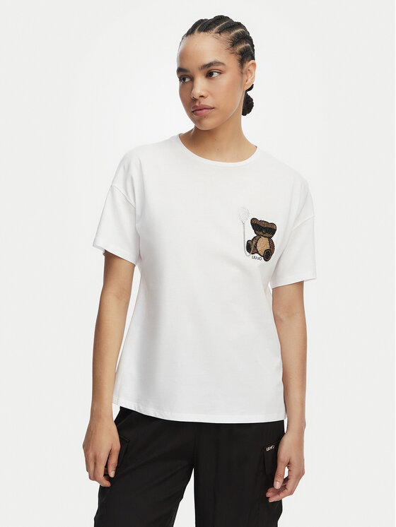 Liu Jo Liu Jo Camiseta WA6414 JS923 Blanco Regular Fit