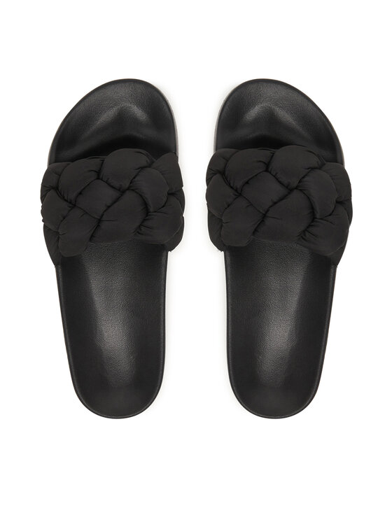 Tommy Jeans Šlepetės Tommy Jeans Tjw Braided Slides EN0EN02975 Juoda