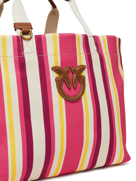 PINKO Torbica PINKO Shopping Bag Medium PE 25 PLTT 104753 A2G5 Ružičasta