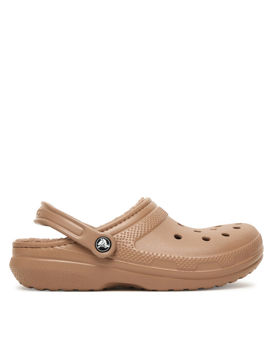 Crocs Natikači Crocs Classic Lined Clog 203591 Rjava