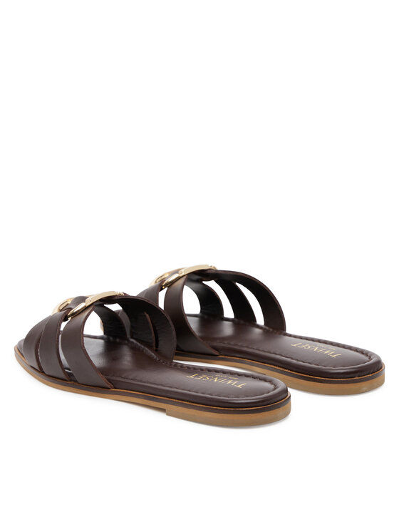 TWINSET Natikači TWINSET 251TGT090 Rjava