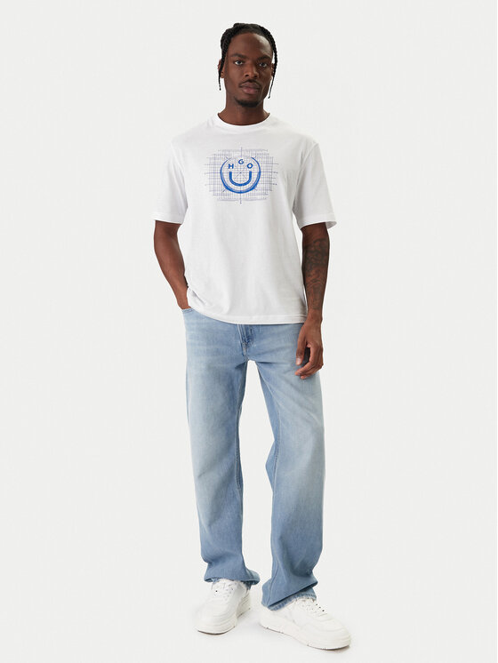 HUGO HUGO Camiseta Namerix 50554350 Blanco Regular Fit