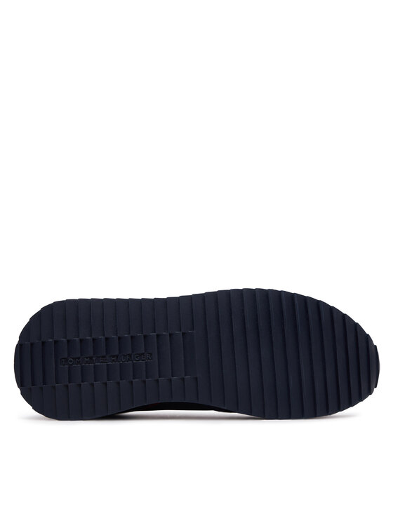 Tommy Hilfiger Superge Tommy Hilfiger Runner Evo Lth Mix FM0FM04959 Mornarsko modra