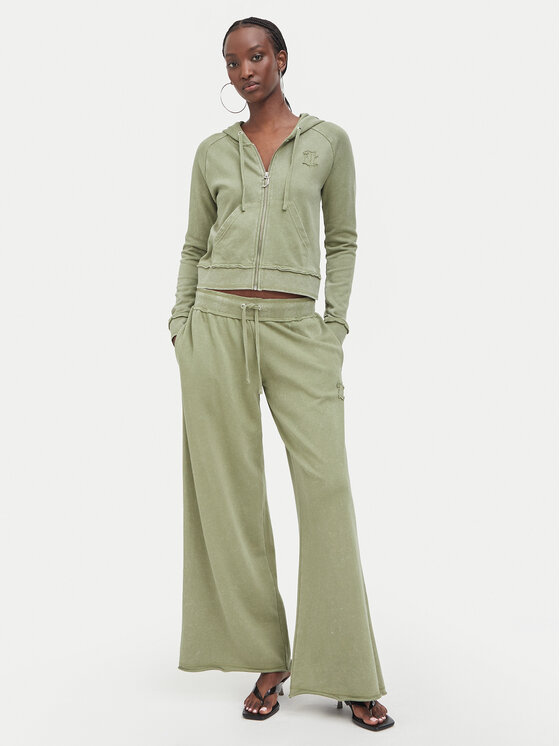 Juicy Couture Juicy Couture Παντελόνι φόρμας JCWBJ226321 Χακί Relaxed Fit