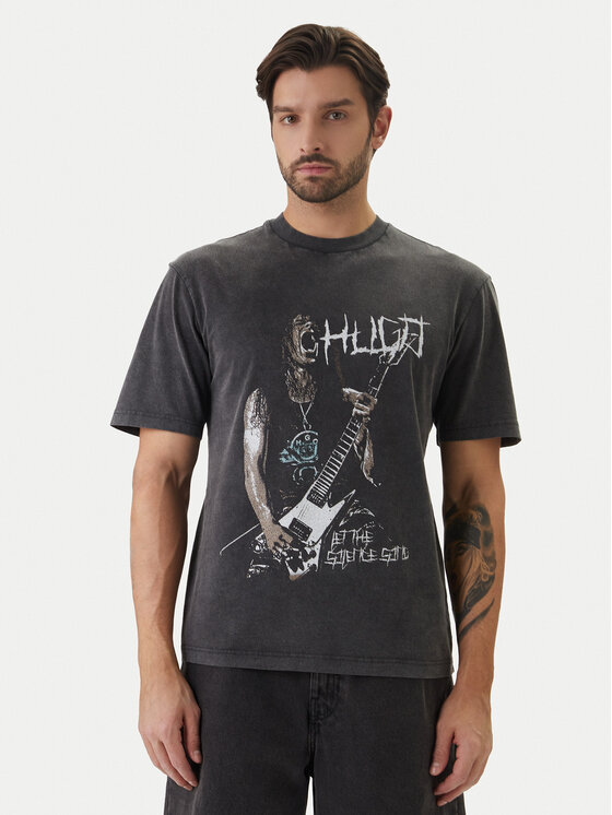HUGO HUGO Camiseta Noctornix 50554368 Negro Regular Fit