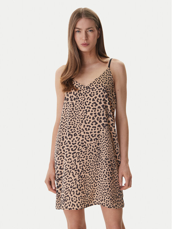DKNY DKNY Нічна сорочка YI60099 Бежевий Regular Fit