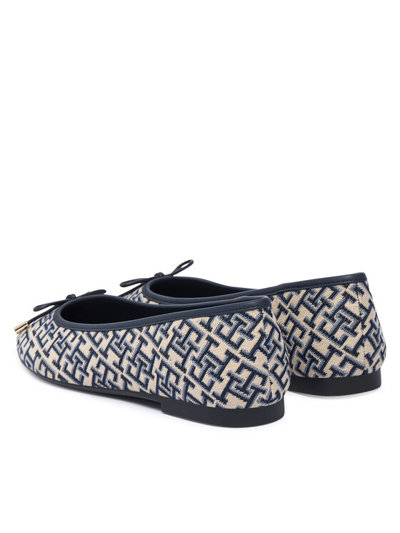 Tommy Hilfiger Baleriny Tommy Hilfiger Th Charm Jacquard Ballerina FW0FW09504 Kolorowy