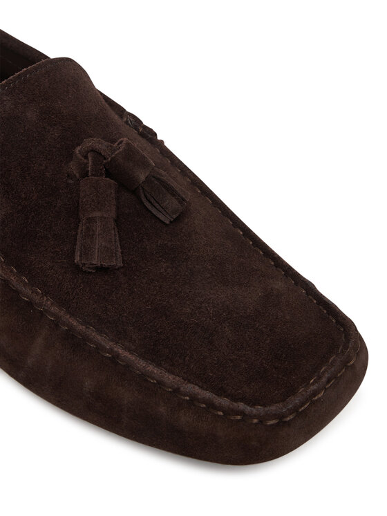 Calvin Klein Mokasini Calvin Klein Driver Tassels Su HM0HM02028 Rjava