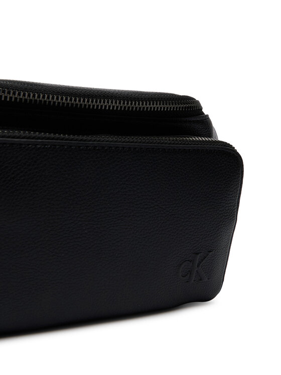 Calvin Klein Чанта за кръст﻿ Calvin Klein Webbing Strap Waistbag LV04D3130G Черен