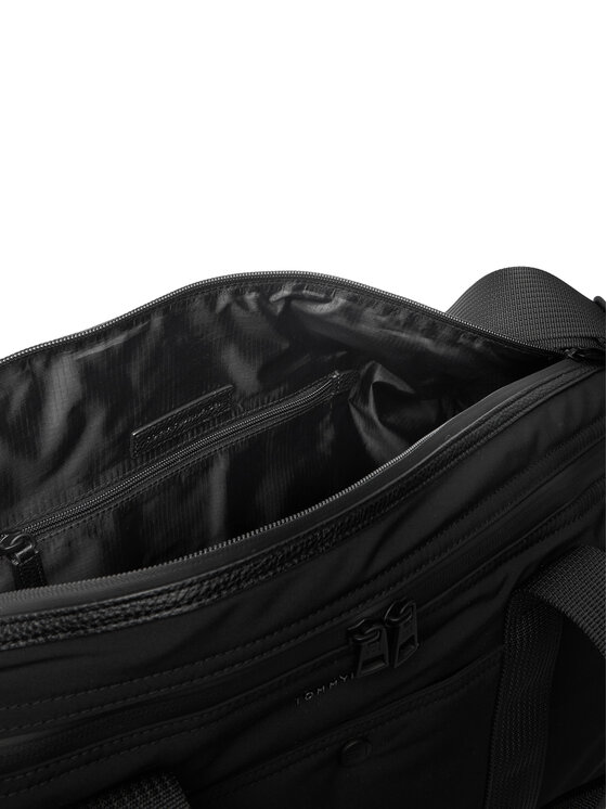Tommy Hilfiger Nešiojamo kompiuterio krepšys Tommy Hilfiger Th Travel Duffle AM0AM14070 Juoda