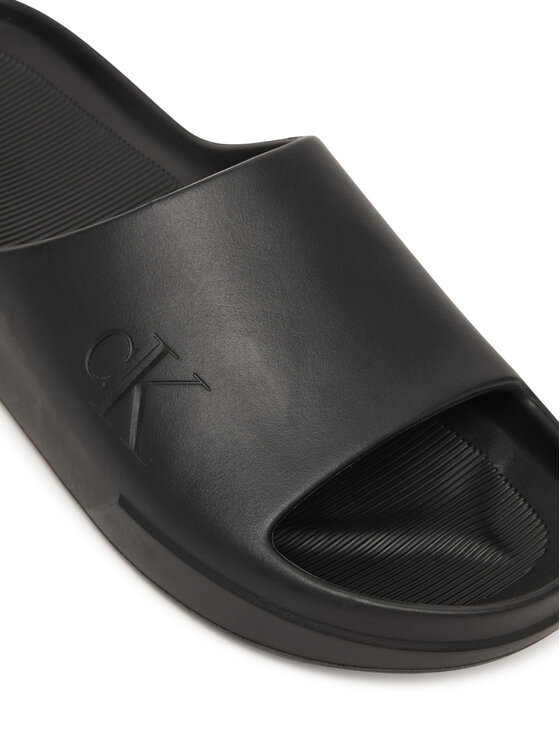 Calvin Klein Šľapky Calvin Klein *J Chunky Slide Onepiece Ru YM0YM01394 Čierna