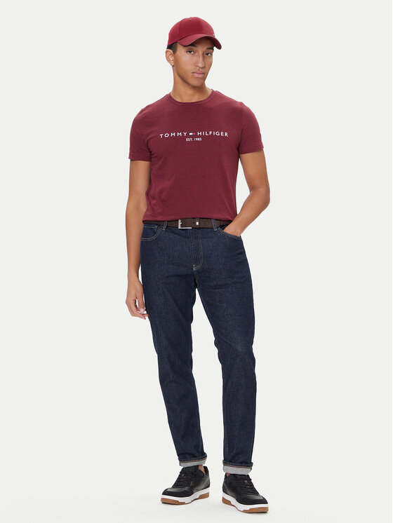Tommy Hilfiger Tommy Hilfiger T-Shirt Logo MW0MW11797 Κόκκινο Slim Fit
