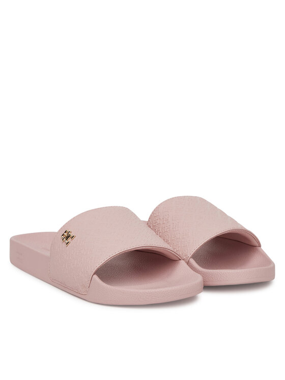 Tommy Hilfiger Klapki Tommy Hilfiger Th Monogram Poolside FW0FW08525 Różowy