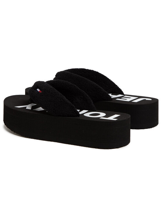 Tommy Jeans Σαγιονάρες Tommy Jeans Color Black Mid Beach Sandal EN0EN00850 Μαύρο