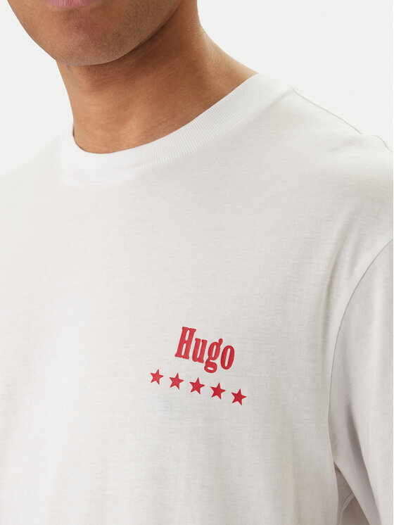 HUGO HUGO Camiseta Nucavo 50560040 Blanco Regular Fit