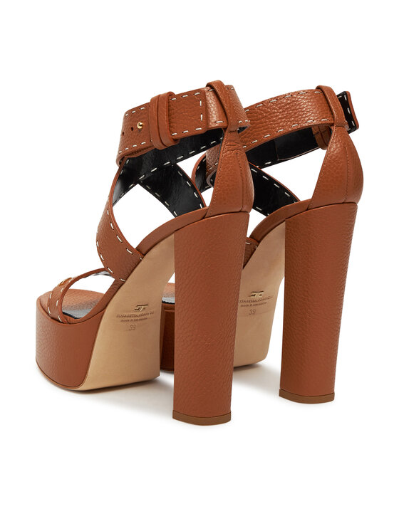 Elisabetta Franchi Sandały Elisabetta Franchi SA-08L-52E2-V580 Brązowy