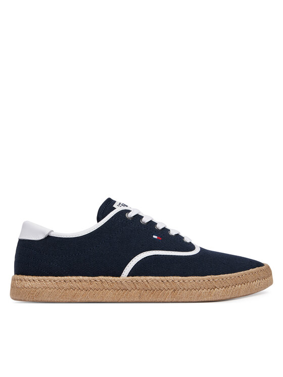 Tommy Hilfiger Espadrillas Tommy Hilfiger Th Hi Vulc Core Jutte Canvas FM0FM05872 Blu scuro