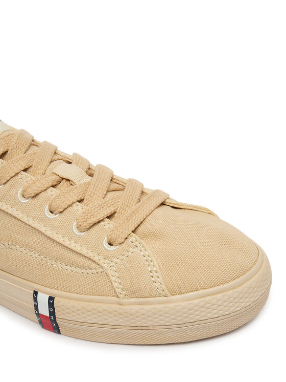 Tommy Jeans Tenisky Tommy Jeans Archive Vulc Y2K Washed Canvas EN0EN02957 Béžová
