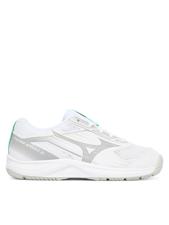 Mizuno Batai uždaroms aikštelėms Mizuno Cyclone Speed 5 Jr. V1GD2511 Balta