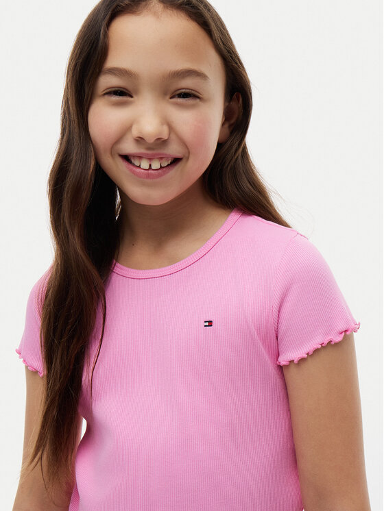 Tommy Hilfiger Tommy Hilfiger Camiseta Essential KG0KG08590 Rosa Regular Fit