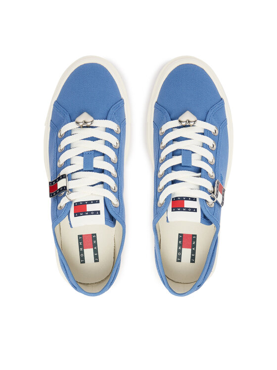 Tommy Jeans Snīkeri Tommy Jeans Tjw Flatform Sneaker Charms EN0EN02959 Zils