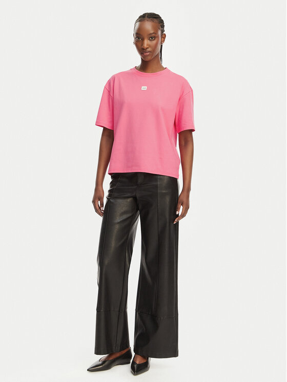 HUGO HUGO Camiseta Signature 50556807 Rosa Regular Fit