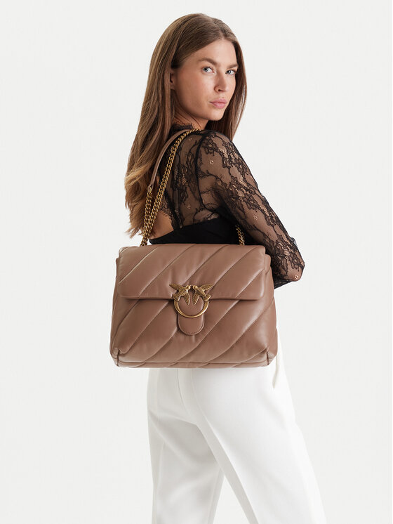 PINKO Kabelka PINKO Love Big Puff Cl . AI 23-24 PLTT 100037 A0F2 Hnedá