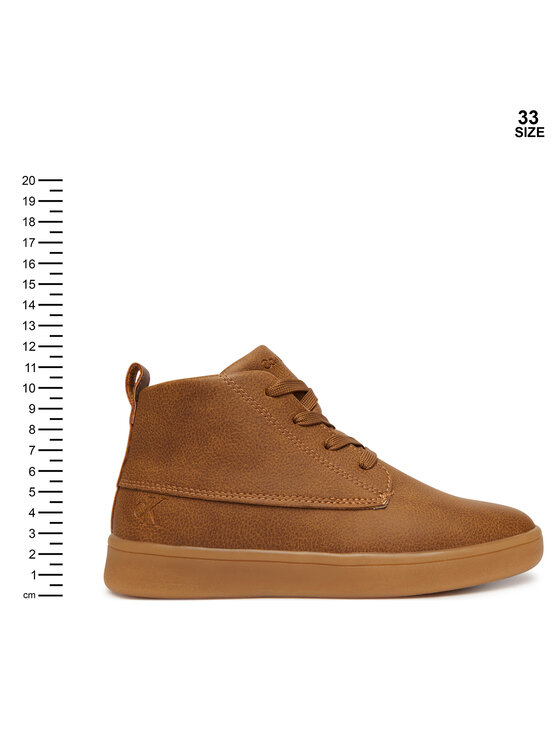Calvin Klein Trzewiki Calvin Klein V3X4-83458-0315 S Brązowy