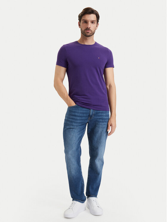 Tommy Hilfiger Tommy Hilfiger Camiseta MW0MW10800 Violeta Slim Fit