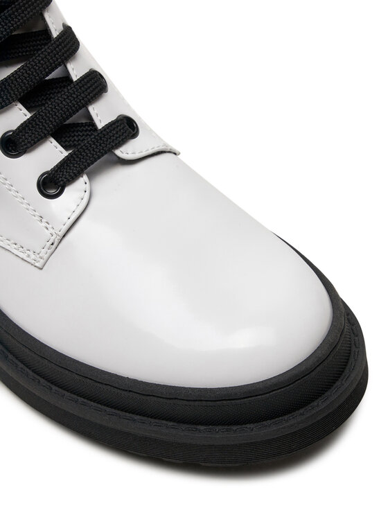 Calvin Klein Jeans Pohodni čevlji Calvin Klein Jeans Lace-Up Bootie V4A5-81031-1453 S Bela