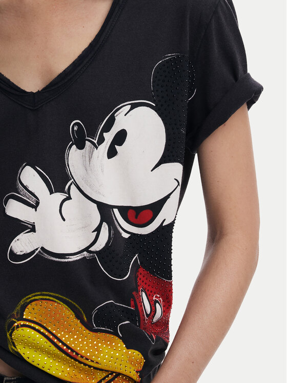 Desigual Desigual T-shirt Mickey Joker 25SWTKAG Nero Regular Fit