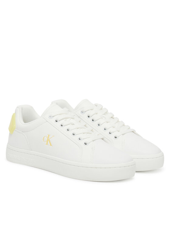 Calvin Klein Jeans Sneakers Calvin Klein Jeans Classic Cupsole Ru Patch Lth Wn YW0YW01845 Bianco