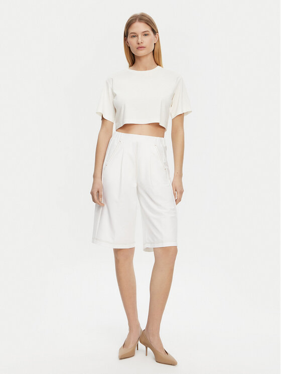 Max Mara Leisure Max Mara Leisure Футболка 2516941098650 Écru Regular Fit