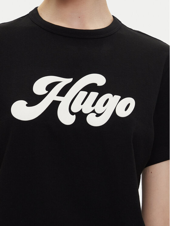 HUGO HUGO Футболка Damacia_4 50539101 Чорний Regular Fit