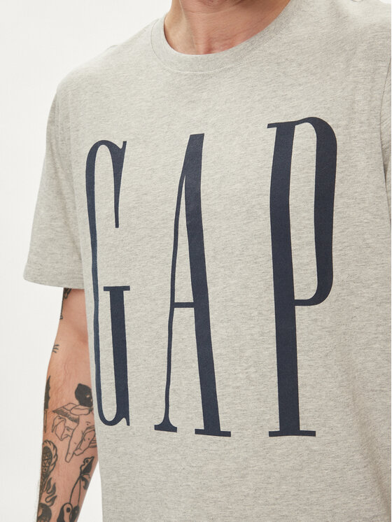 Gap Gap Marškinėliai 866774-02 Pilka Regular Fit