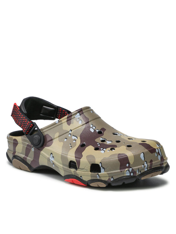 Crocs Klapki Crocs Classic All Terrain Desert Camo Clog 207305 Zielony